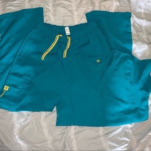 Teal Winks Scrubs